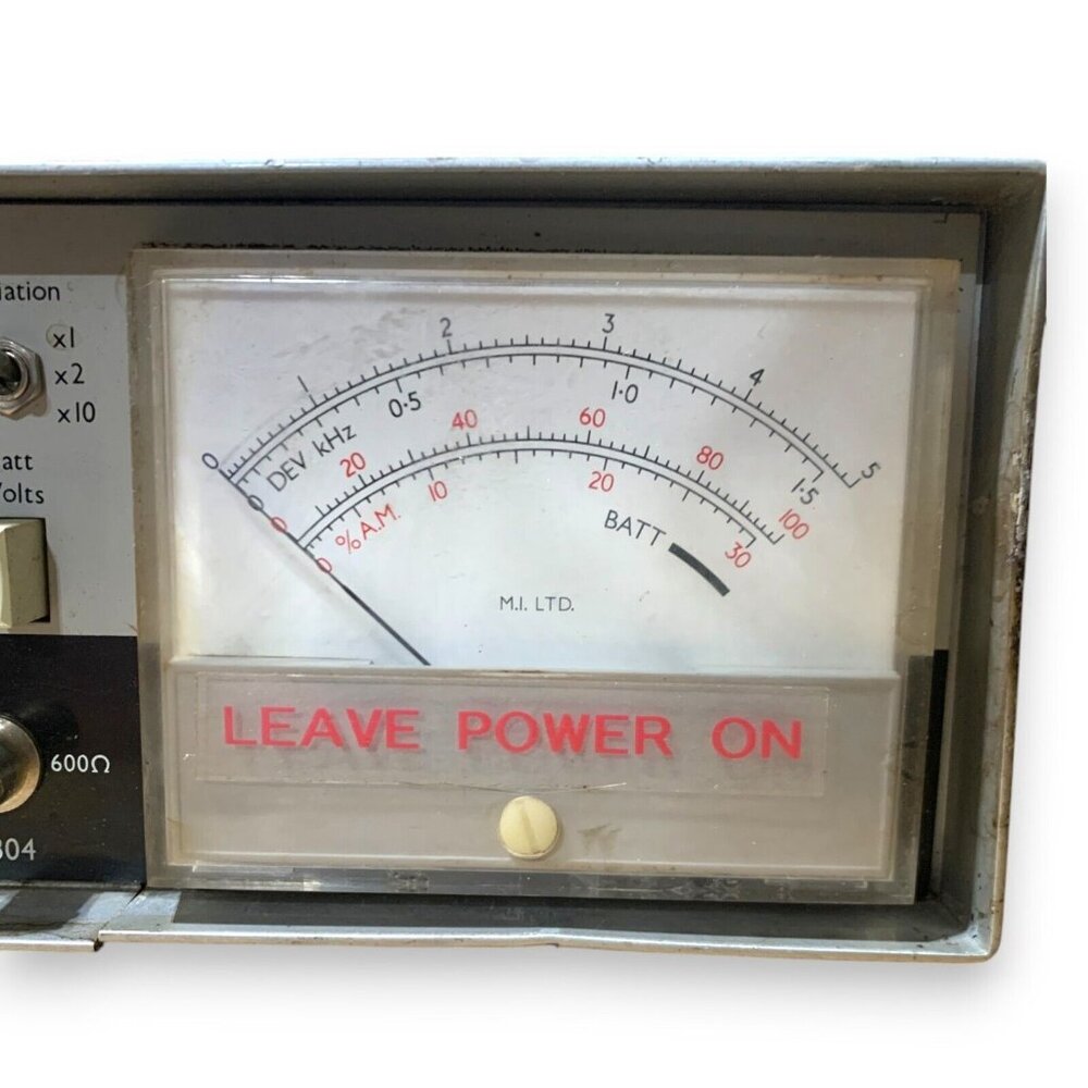Marconi Instruments TF 2304 mi FM/AM Modulation Meter UK (Untested As-Is) - Picture 4 of 16